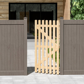 90CM Wide Wooden Garden Gate