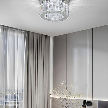 Modern Round Crystal LED Ceiling Light