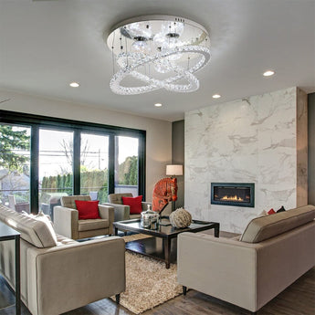 Accent Crystal Chandelier LED Pendant Light Living and Home 