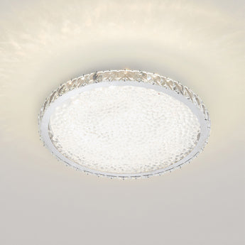 Round Adjustable LED Crystal Ceiling Light with Remote Control