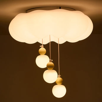 Modern Remote-controlled Ceiling Light with Pendant Decor
