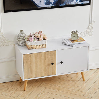 Luxe 2-Door TV Cabinet with Round Handles Living and Home 