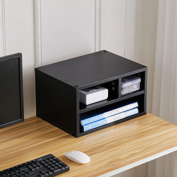 Black 2-Tier 3-Cube Printer Stand Living and Home 