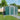 257CM Wide Metal Garden Tools Storage Shed with Gabled Roof Top