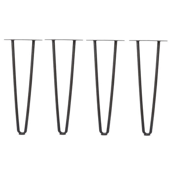 4 Pcs Metal Hairpin Furniture Table Legs Home DIY with Screws and Protectors Living and Home 