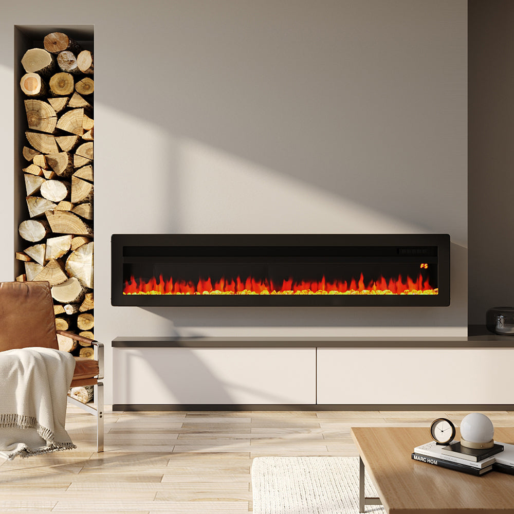 60 Inch Wall Mounted Freestanding Electric Fireplace