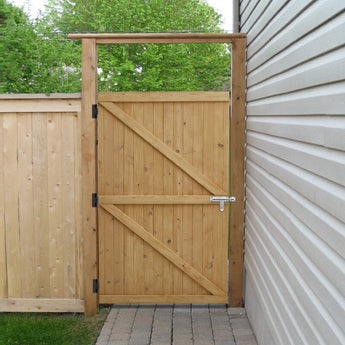 5' x 3' Pine Wood Garden Gate with Latch