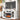 24-inch white electric fireplace suite with TV stand and internal storage, glass doors