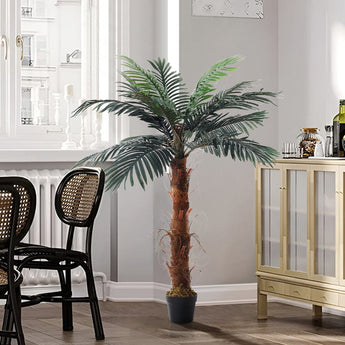 48 inch Artificial Palm Tree with Pot Simulated Plant Decor Artificial Plants Living and Home 