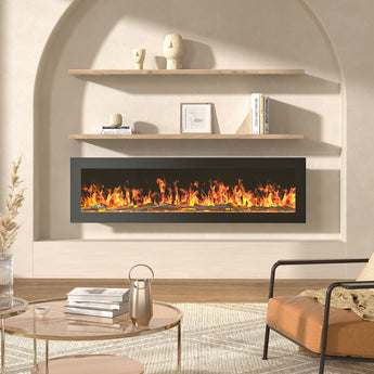 50/60 Inch Wall Mounted/Freestanding Electric Fireplace