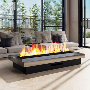 100/120/150cm W Latest Technology Electric 3D Water Vapour Fireplace For Party 7 Flame Colours Dancing Freestanding Fireplaces Freestanding Fireplaces Living and Home 1500*250*200 mm 