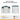 8x5.7FT metal garden shed size diagram, white version with overall dimensions