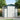 White metal apex roof storage shed front view with double doors and side window panels