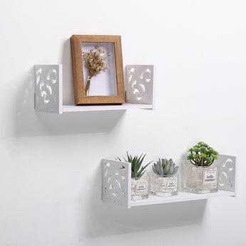 Modern Set of 2 U-Shaped Wall Floating Shelves