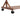 Brown bamboo clothes rack base with two caster wheels and reinforced lower bar