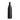 43cm black textured porcelain vase, front view with narrow opening and textured surface
