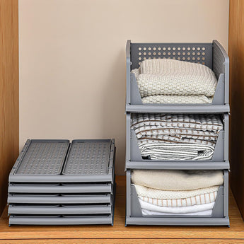 Folding Wardrobe Storage Box Drawer Organizer