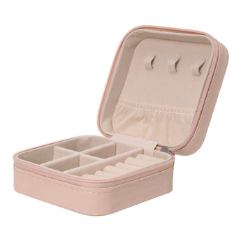 Portable Small Faux Leather Jewellery Box