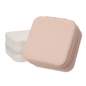 Portable Small Faux Leather Jewellery Box
