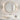 Round wall mirror with gold metal border, reflective glass for bathroom wall