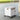 White/Black Rolling storage box that folds up and has a magnetic lid