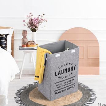 Foldable Home Laundry Baskets Laundry Hamper with Lid and Rope Handles