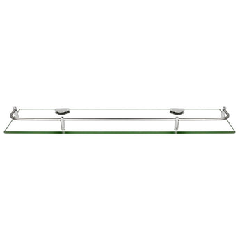 Clear Tempered Glass Wall Mounted Bathroom Shelf, 60x 11 x 3.5cm