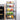 Stackable Rolling Metal Wire Basket Trolley Rack Fruit Vegetable Storage Holder for Kitchen