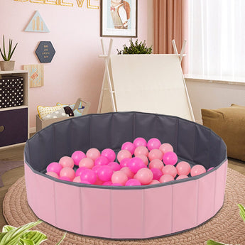 Joyful Playtime Pink Bubble Ball Pit for Kids Living and Home 