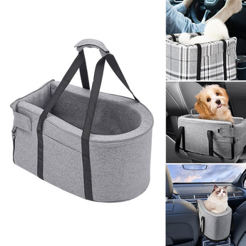 Gray Car Dog Bed with 25D Sponge and Oxford Cloth Living and Home 