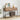 103CM Wide Wooden Metal-Framed Entryway Table with Drawers