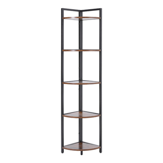 5-Tiers Metal Corner Storage Shelf Display Shelf