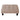 Linen Cotton Beige Footstool