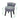 Grey ice velvet dressing table chair with button back, round seat, and dark legs; 62cm H