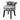 Silver grey velvet upholstered accent stool with nailhead trim and four dark legs
