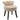 Champagne velvet upholstered accent stool with nailhead trim and four black legs