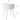 White round plush footstool with padded top and white splayed legs