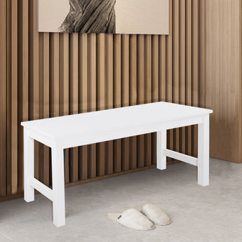 Natural Pine Bench All White