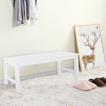 Natural Pine Bench All White