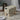 Linen Upholstered Ottoman Footstool with Pocket