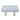 Rectangle Linen Upholstered Footstool with Wooden Legs