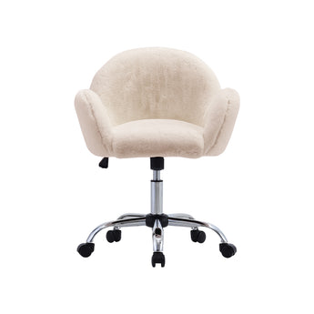 Comfy Plush Height Adjustable Swivel Office Chair