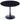 White/Black Round Wooden Table with Metallic Base
