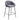 Grey Round Backrest Chair with Metal Legs Living and Home 