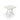 Square folding dining table with light wood-look top and white metal legs