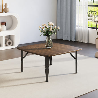 Contemporary Square Wooden Folding Coffee Table