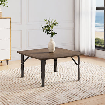 Contemporary Square Wooden Folding Coffee Table