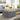 Grey Square Velvet Upholstered Buttoned Footstool
