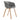 Modern Gray Plastic Chair with Heat Transfer-Printed Legs, Set of Four Living and Home 