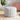 Round Shape Teddy Fabric Footstool Living and Home